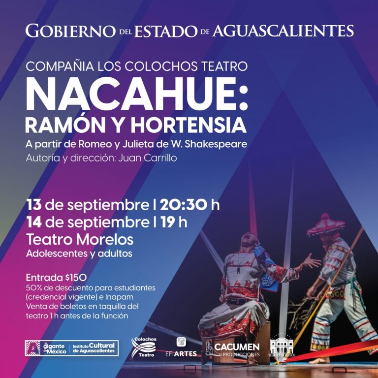 “Nacahue: Ramón y Hortensia” se presentará en el Teatro Morelos