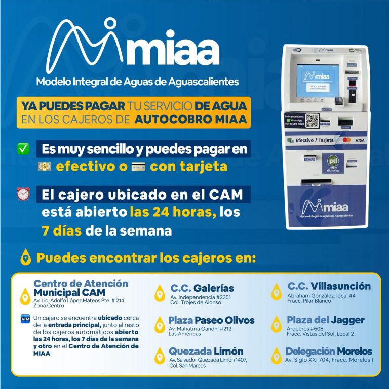 MIAA amplía red de cajeros de autocobro del servicio de agua