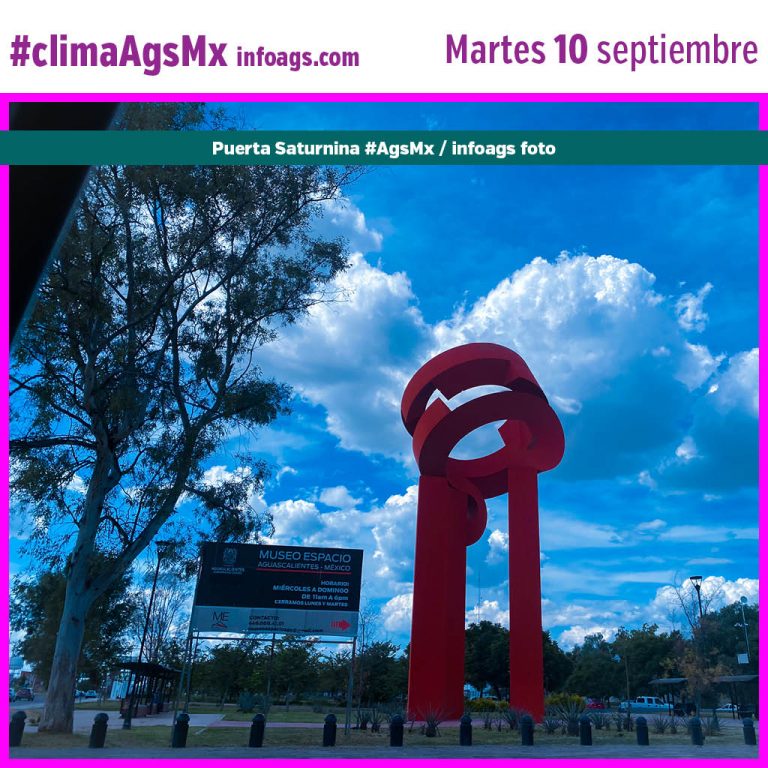 #clima en #AgsMx Martes 10 de septiembre