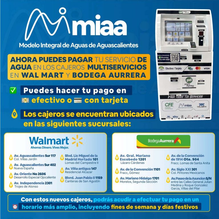 MIAA facilita pago de agua en cajeros multiservicios en supermercados