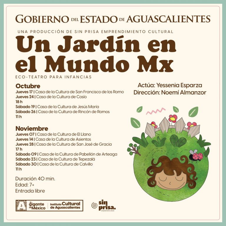 “Un jardín en el mundo” llega a Casas de Cultura