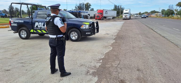 Policía de Carreteras refuerza vigilancia en la Carretera Federal 45 Norte