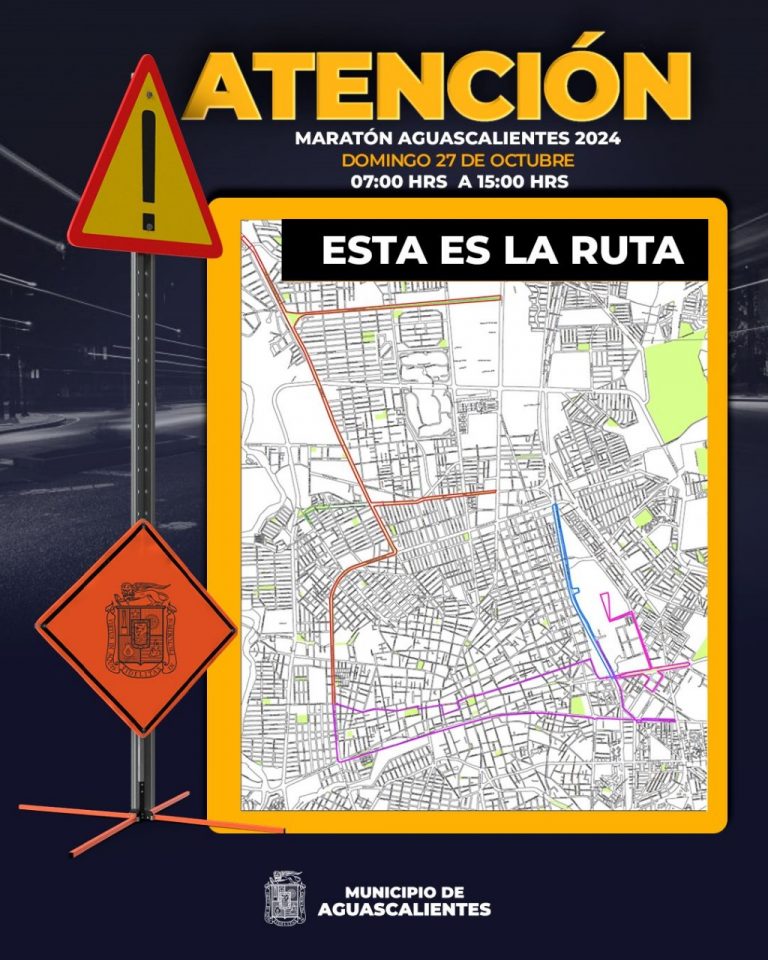 Operativo vial por el Maratón Aguascalientes 2024: Cierres y rutas alternas