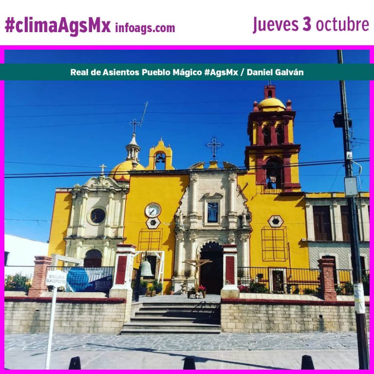 #clima en #AgsMx Jueves 3 de octubre