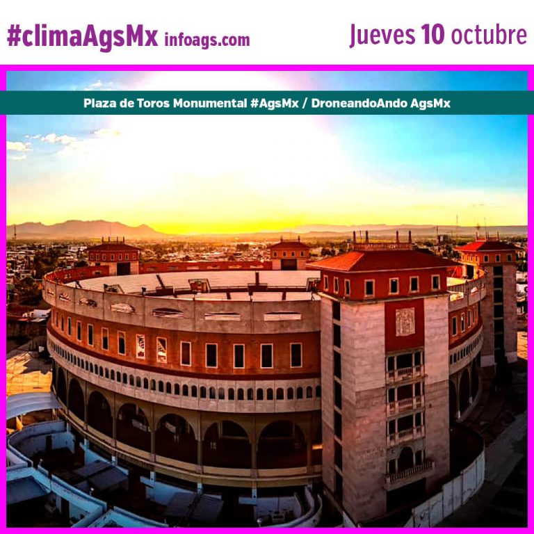 #clima en #AgsMx Jueves 10 de octubre