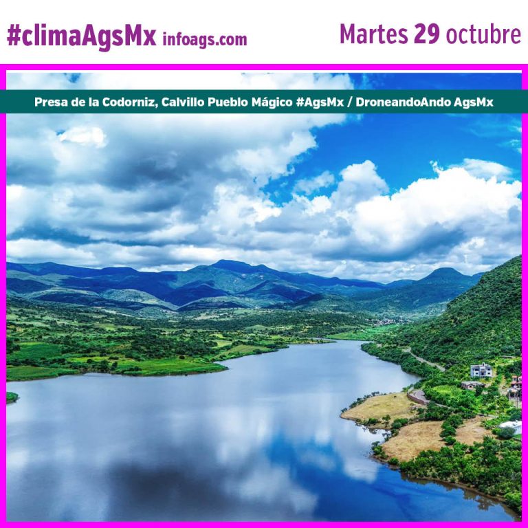 #clima en #AgsMxMartes 29 de octubre