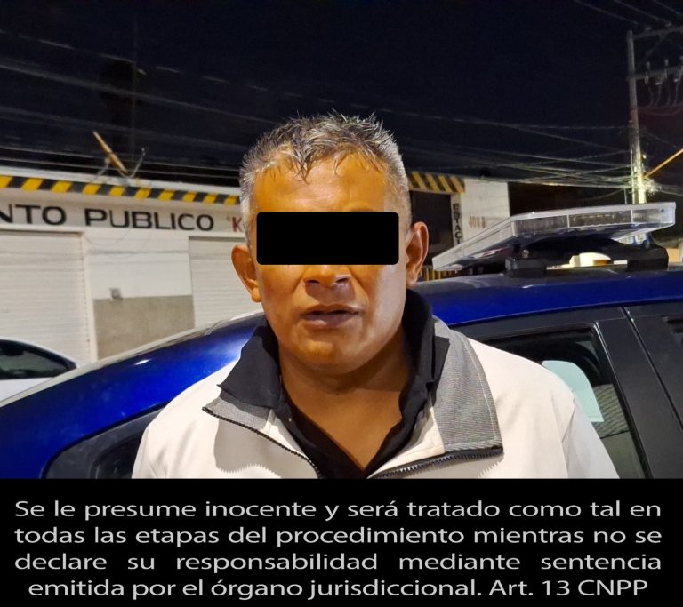 Detienen a presunto asaltante de cuentahabiente en Aguascalientes.