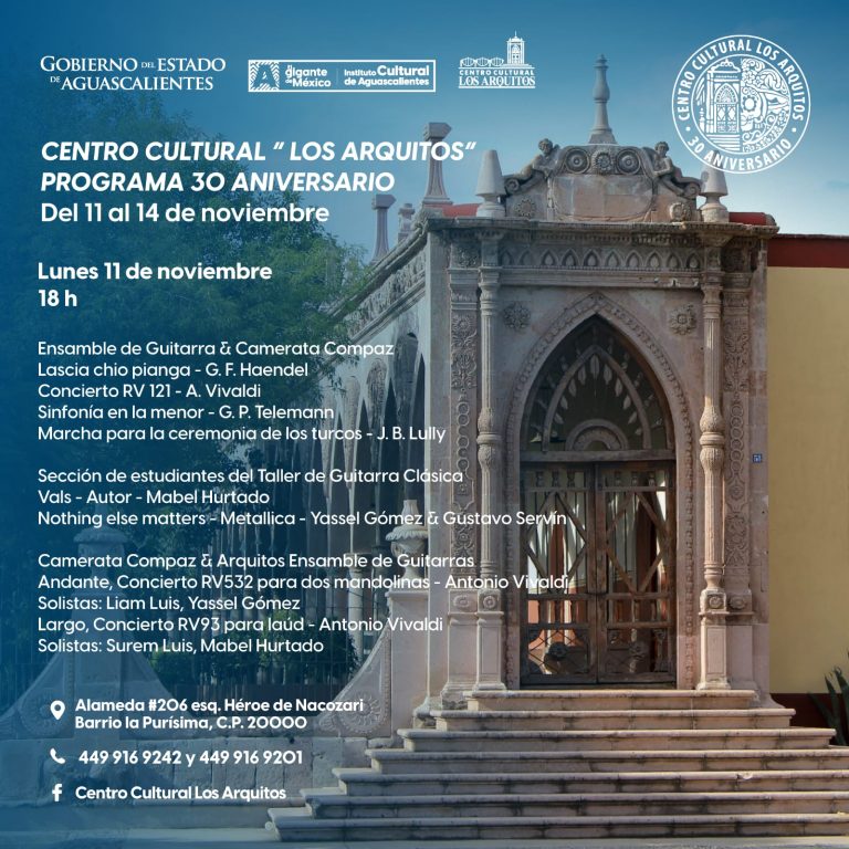 Centro Cultural Los Arquitos celebra su 30 aniversario con un programa cultural