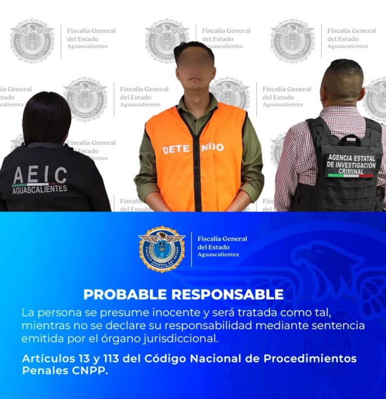Vinculan a proceso a sujeto por violación equiparada en Calvillo, Aguascalientes